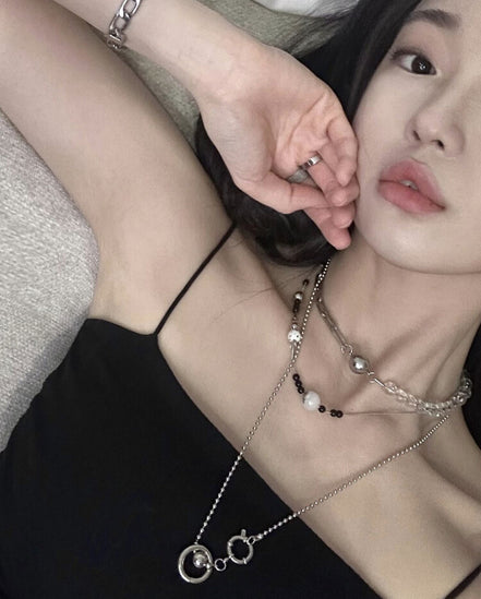 OFUSE - tube ball necklace