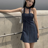 (現貨) KR DYE TIED SCARF ONE PIECE NAVY