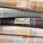 mardi mercredi - wool muffler check (6 colors)