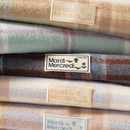 mardi mercredi - wool muffler check (6 colors)