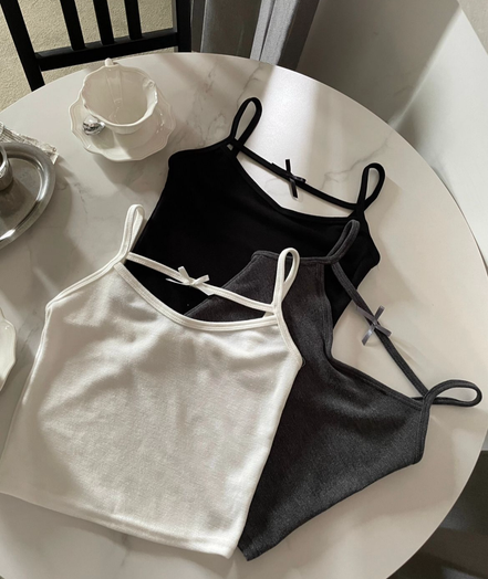 KR CROSS RIBBON TOP (3 COLORS)