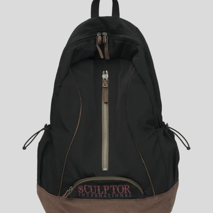 SCULPTOR - Oldschool Slouchy Backpack (Black)
