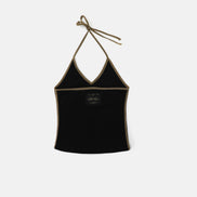 bad blood - Vintage Club Halter Tank (Black)