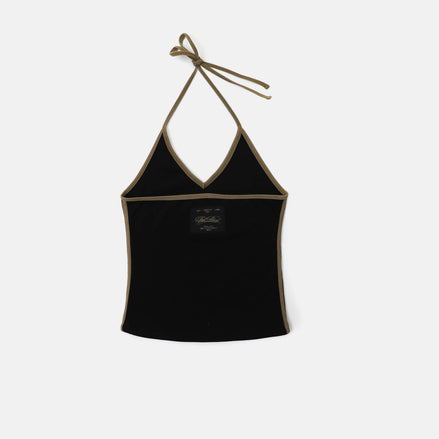 bad blood - Vintage Club Halter Tank (Black)