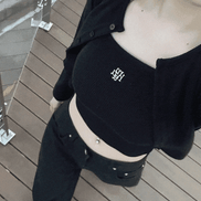 muahmuah - slimfit knit vest cardigan SET (7 COLORS)