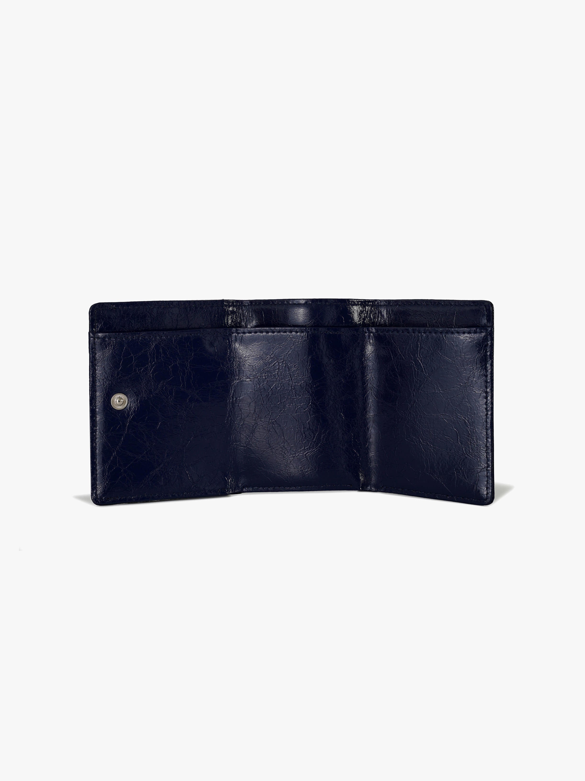 CRINKLE HALFMOON MINI WALLET (NAVY BLUE)