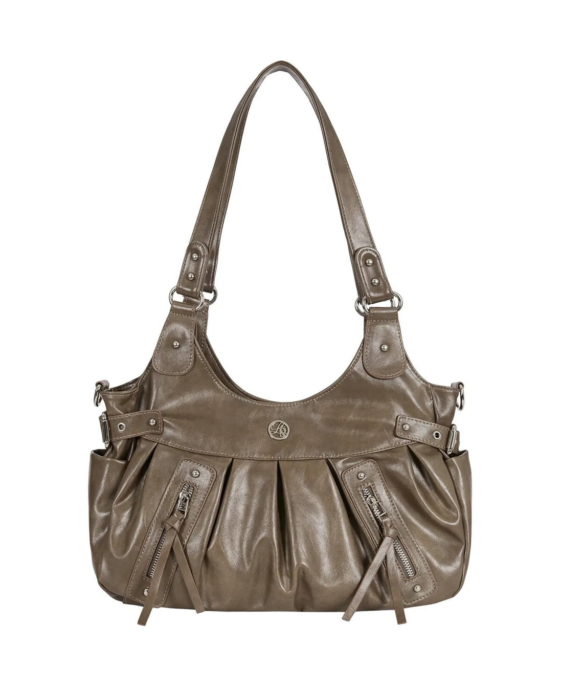 ambler buckle shoulder bag (beige)