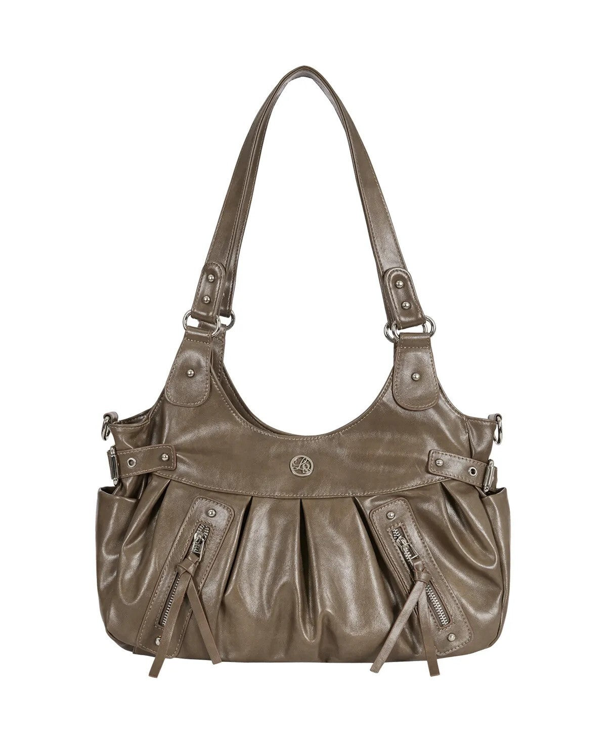 ambler buckle shoulder bag (beige)