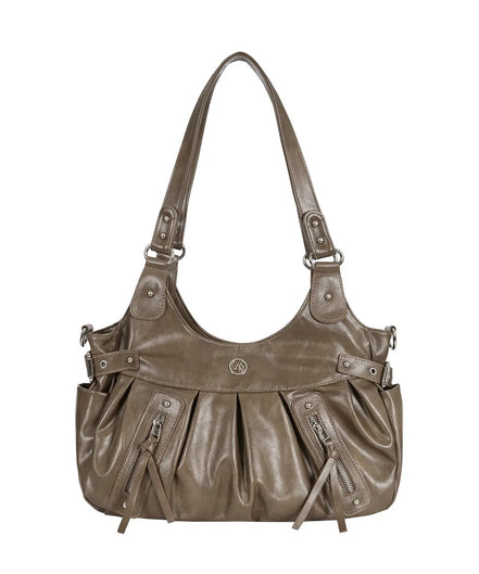 ambler buckle shoulder bag (beige)