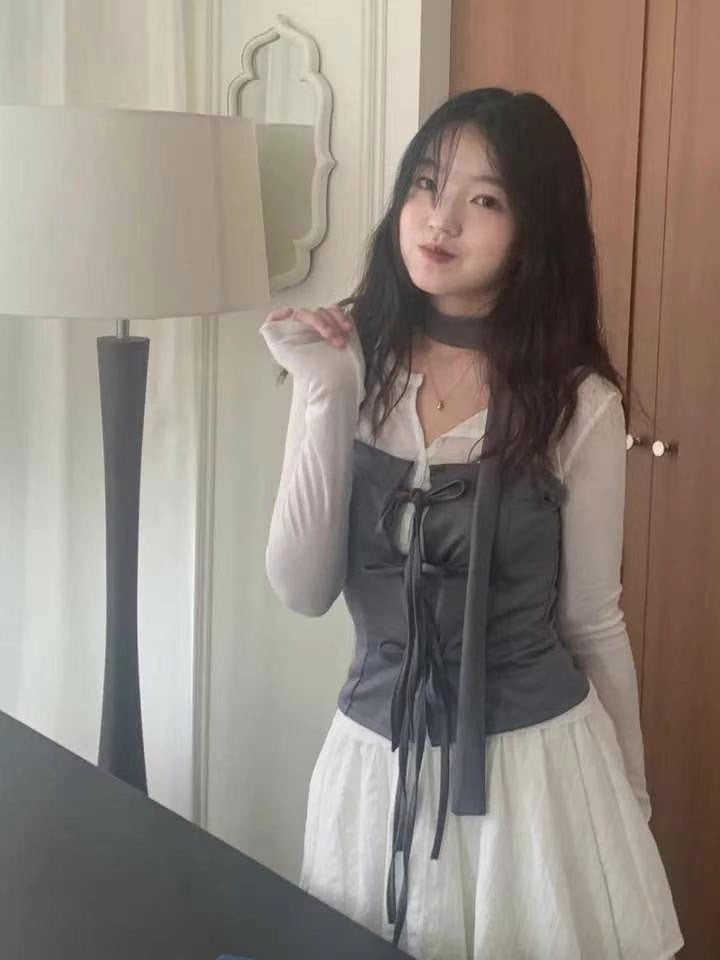 KR TIE TOP SET WITH MUFFLER (3 COLORS)