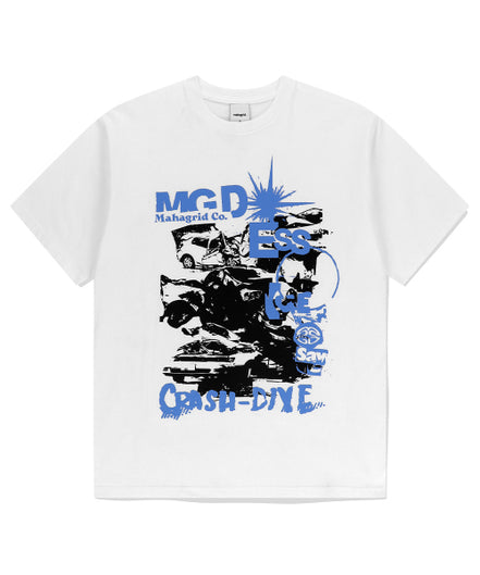 MAHAGRID - CRASH TEE (WHITE)