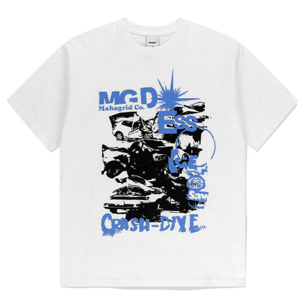 MAHAGRID - CRASH TEE (WHITE)