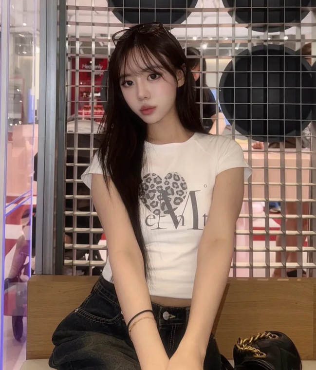 MUCENT - SIERRA LEOPARD HEART HALF T (3 COLORS)