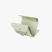 CRINKLE TRIANGLE DOCO WALLET (PISTACHIO)