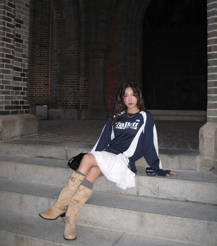 FALLETT - FOOTBALL JERSEY LONG SLEEVE (NAVY)