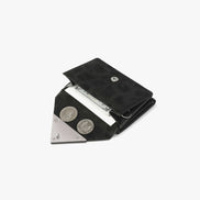 TRIANGLE TRIPLE WALLET (LEOPARD BLACK)