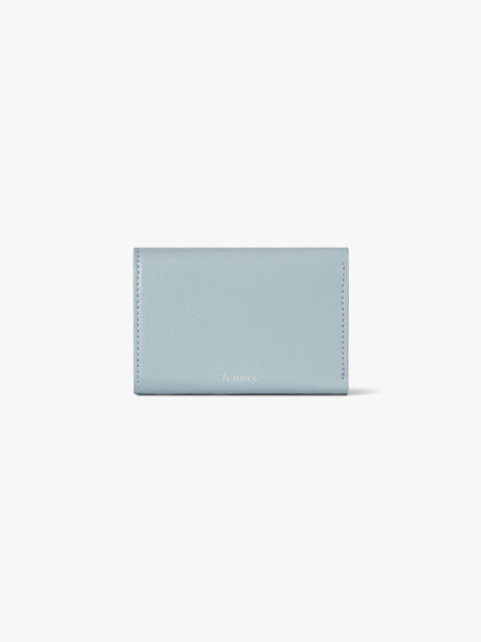 CRINKLE TRIANGLE TRIPLE WALLET (HAZE BLUE)