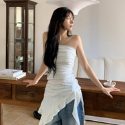KR RUFFLE WINGS TUBE TOP (4 COLORS)