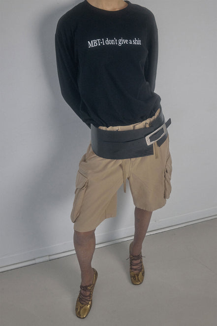 SCULPTOR - Washed Long Sleeve Tee Washed (Black)