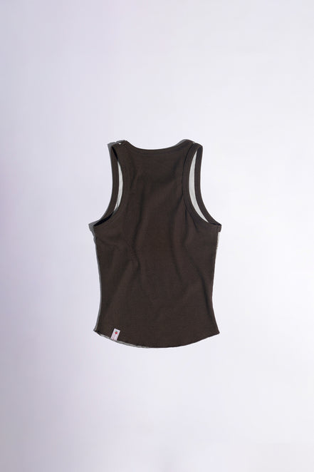 SCULPTOR - Maria Tear Drop Tank Top Dirty (Latte/Mocha)