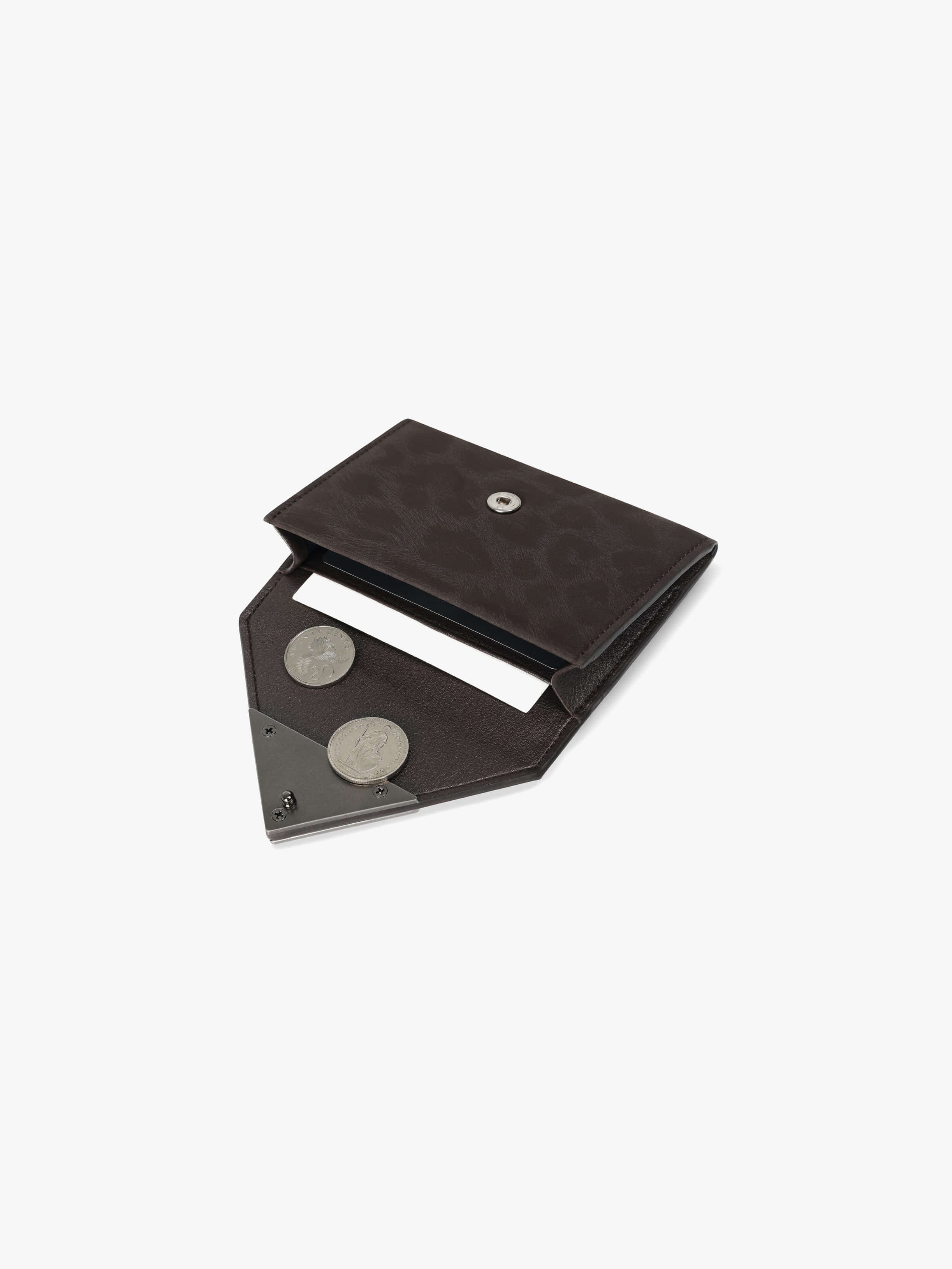 TRIANGLE NAME POCKET (LEOPARD BROWN)