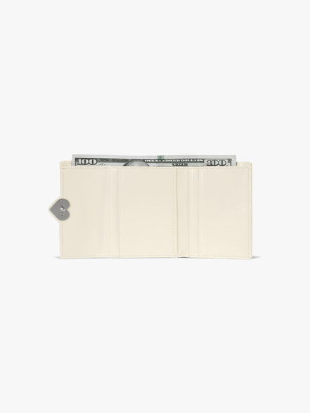 HEARTY FLAP WALLET (VANILLA)