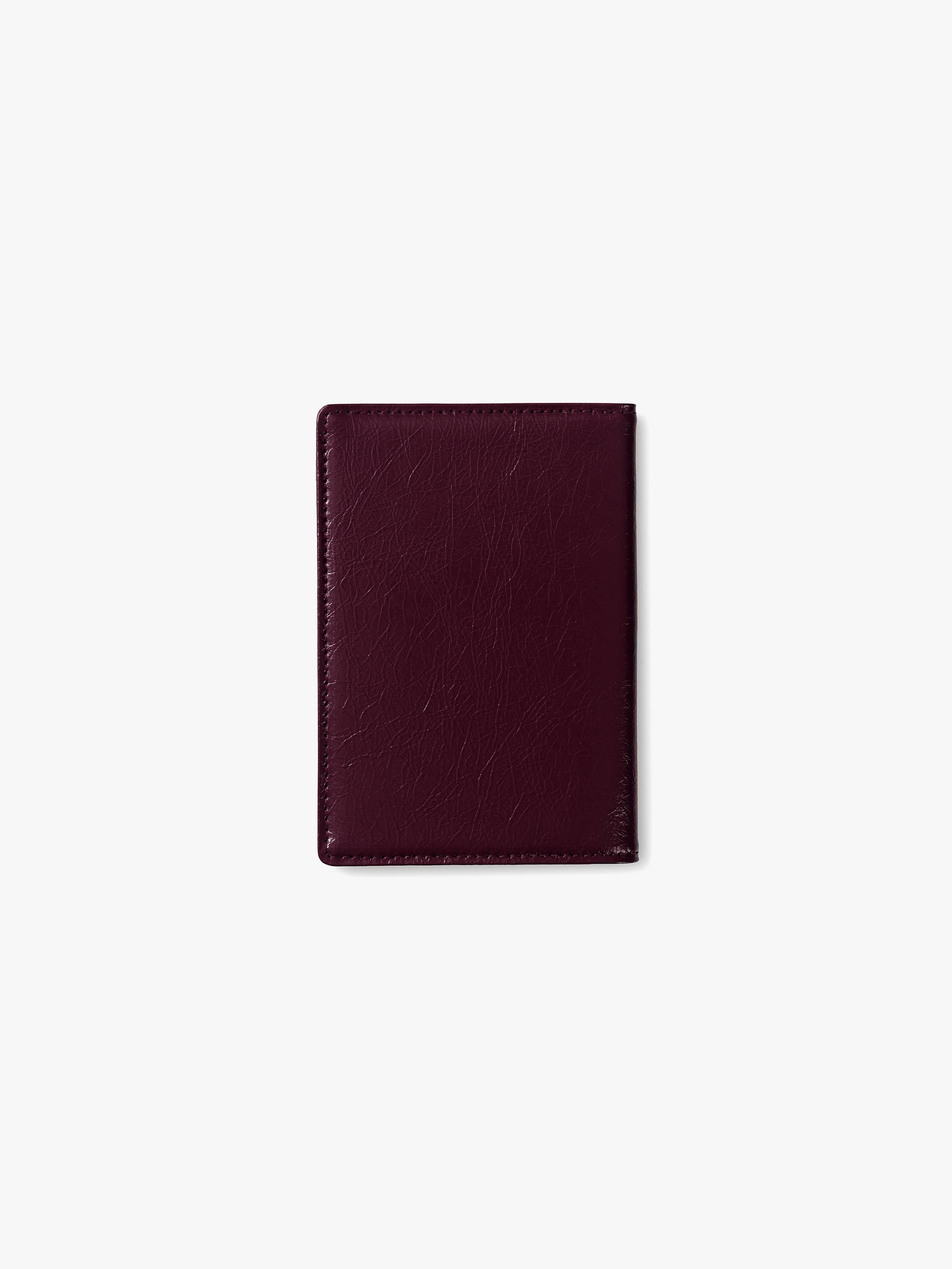 CRINKLE PASSPORT CASE (DEEP CHERRY)