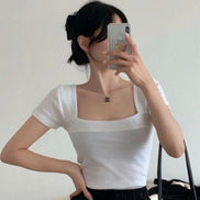 KR SQUARE NECK TEE (3 COLORS)