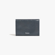 CRINKLE TRIANGLE TRIPLE WALLET (DARK GREY)