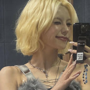 (yeji同款) OFUSE - pearl drop necklace(cross)