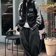 (現貨) CPGN STUDIO - CURVED COVER KNIT ZIPUP (BLACK)