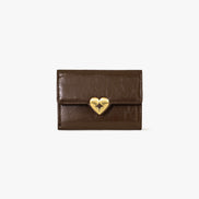 HEARTY FLAP WALLET (MOCHA BROWN)