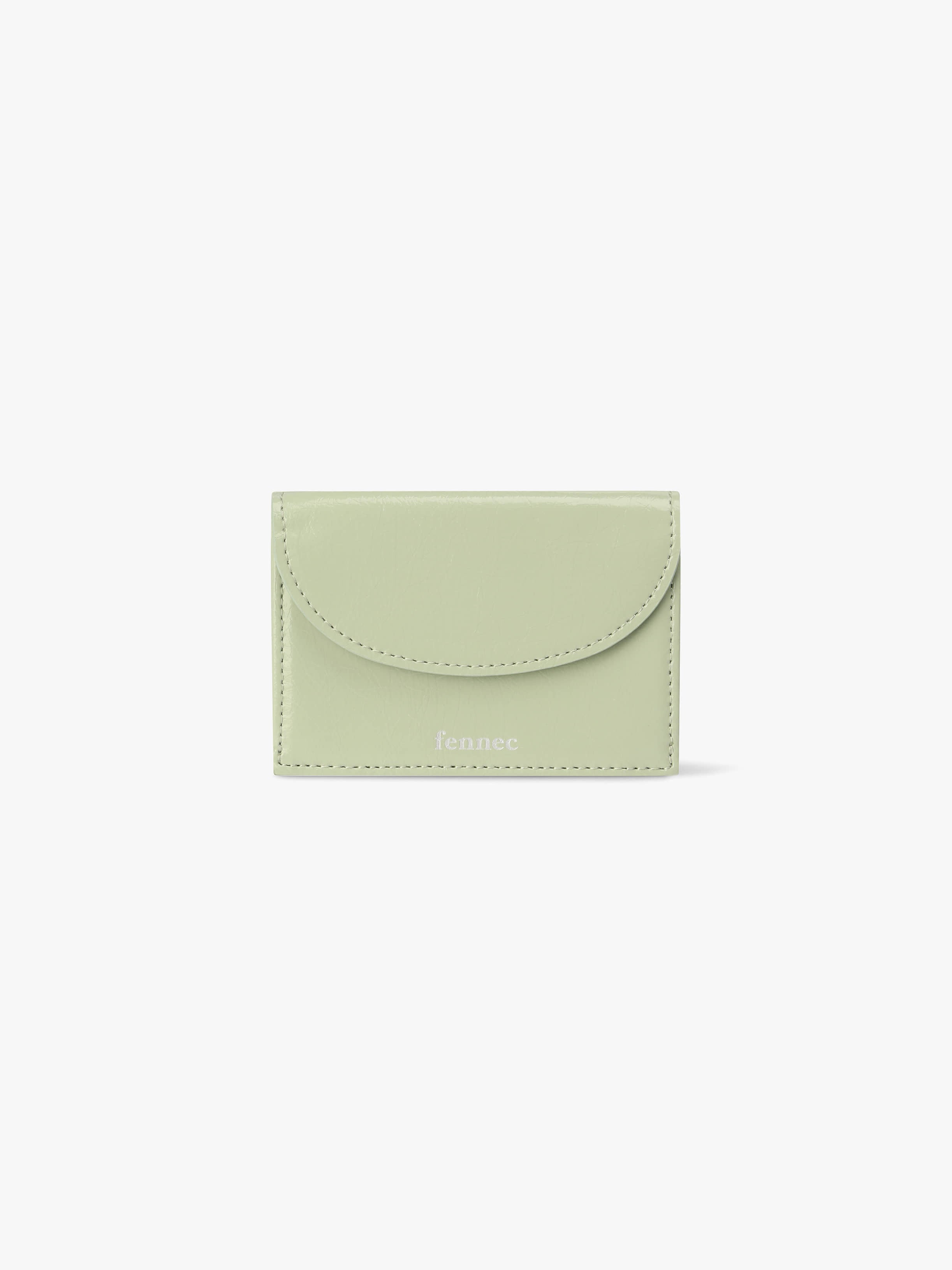 CRINKLE HALFMOON MINI WALLET (PISTACHIO)