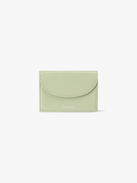 CRINKLE HALFMOON MINI WALLET (PISTACHIO)