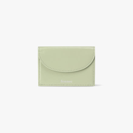 CRINKLE HALFMOON MINI WALLET (PISTACHIO)