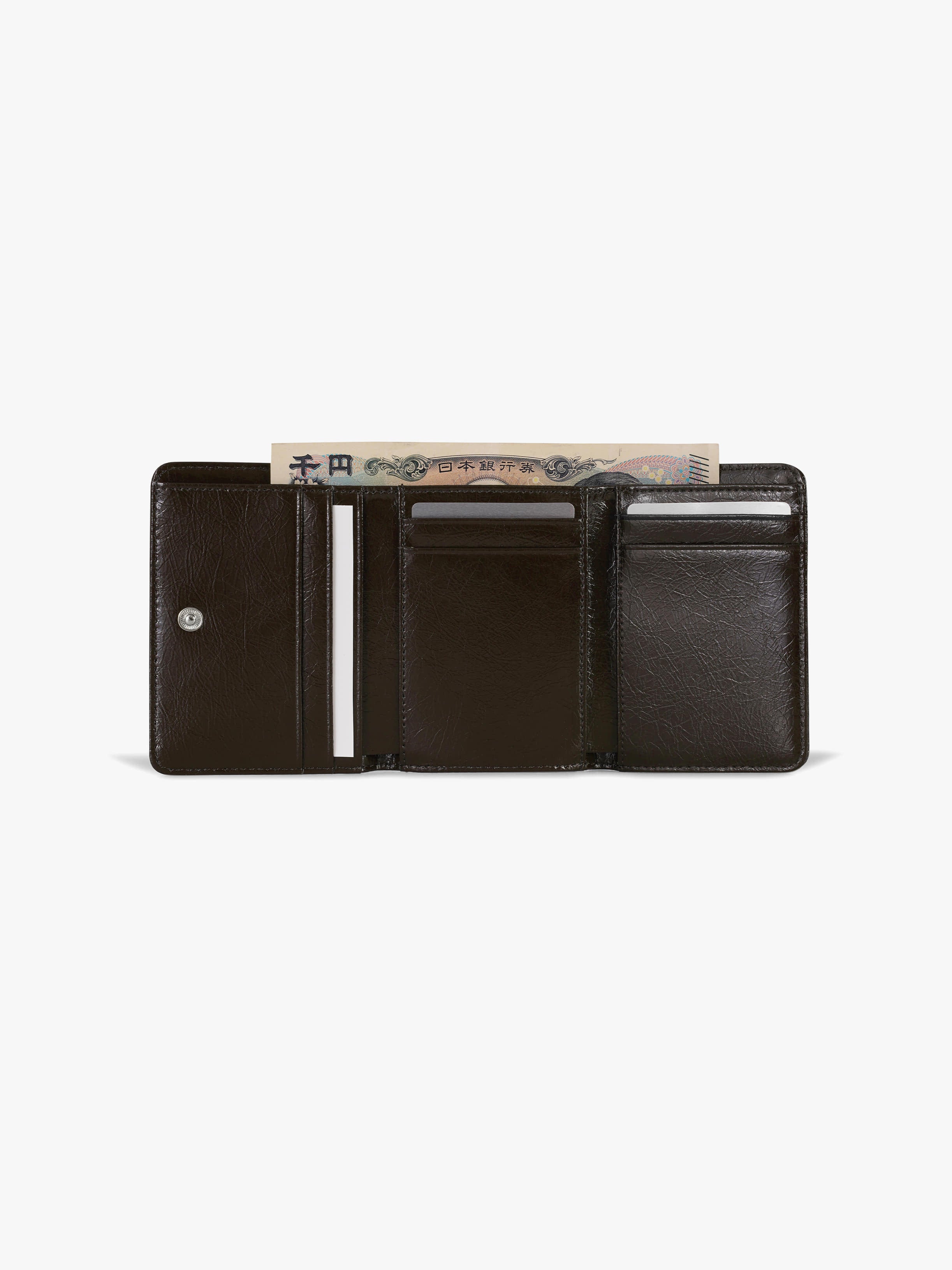 fennec - TRIANGLE COIN POCKET WALLET (ESPRESSO)