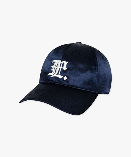 [JENNIE同款] [RIIZE WOOBIN同款] LMC - GOTHIC SATIN 6PANEL CAP (navy)