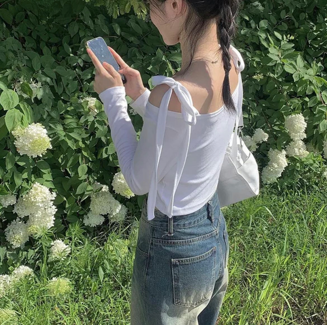 KR RIBBON TOP (3 COLORS)