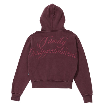 SCULPTOR - Bad Seed Washed Hoodie Zip-Up (Deep Purple)