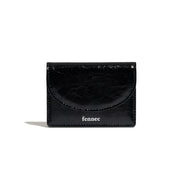 CRINKLE HALFMOON ACCORDION POCKET (BLACK)