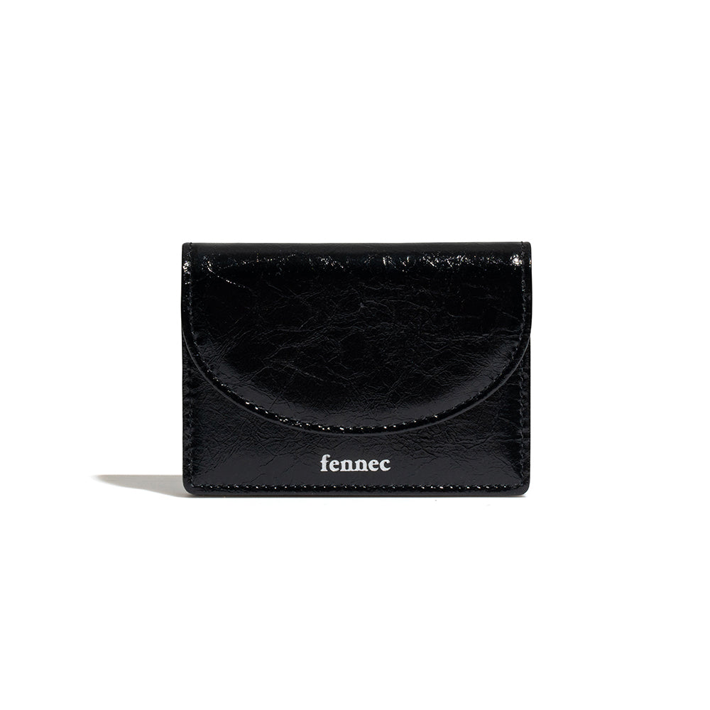 CRINKLE HALFMOON ACCORDION POCKET (BLACK)