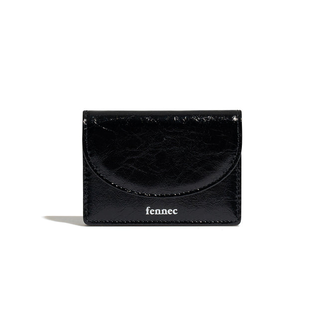 CRINKLE HALFMOON ACCORDION POCKET (BLACK)