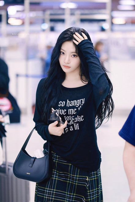 [NINGNING同款] Rock Cake - Funk Mesh Top (BLACK)