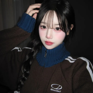 odd studio - sporty track semi crop knit zipup (7 colors)