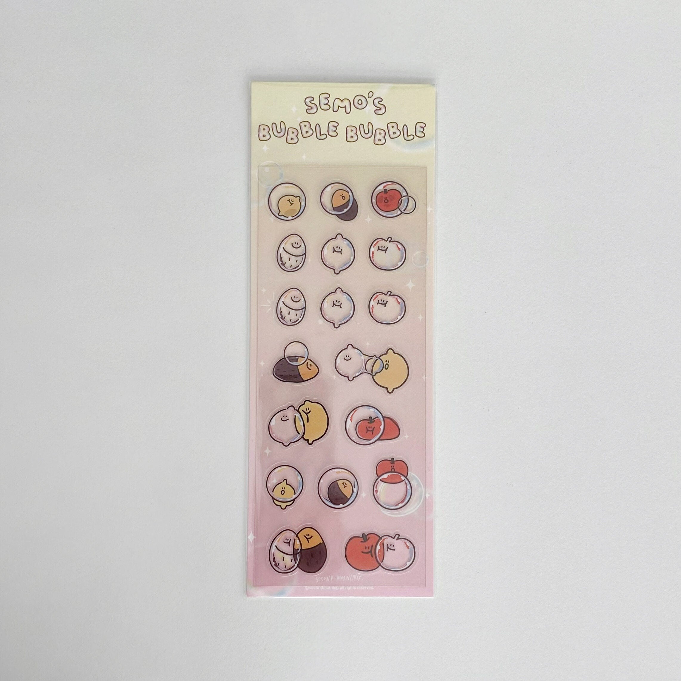 Second Morning - BUBBLE BUBBLE 透明貼紙