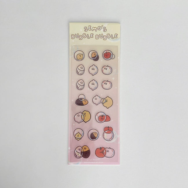 Second Morning - BUBBLE BUBBLE 透明貼紙