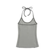 SCULPTOR - Classic Logo Halter Top (Gray)