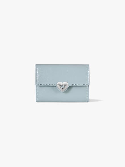 HEARTY FLAP WALLET (HAZE BLUE)