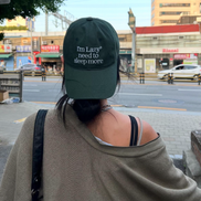 [KARINA/WINTER同款] LAZYZ - Sleep More Washing Ball Cap (9 COLORS)