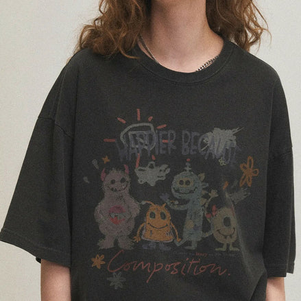 CPGN STUDIO - DPT HAPPY DAY TSHIRT (SMOKE BLACK)